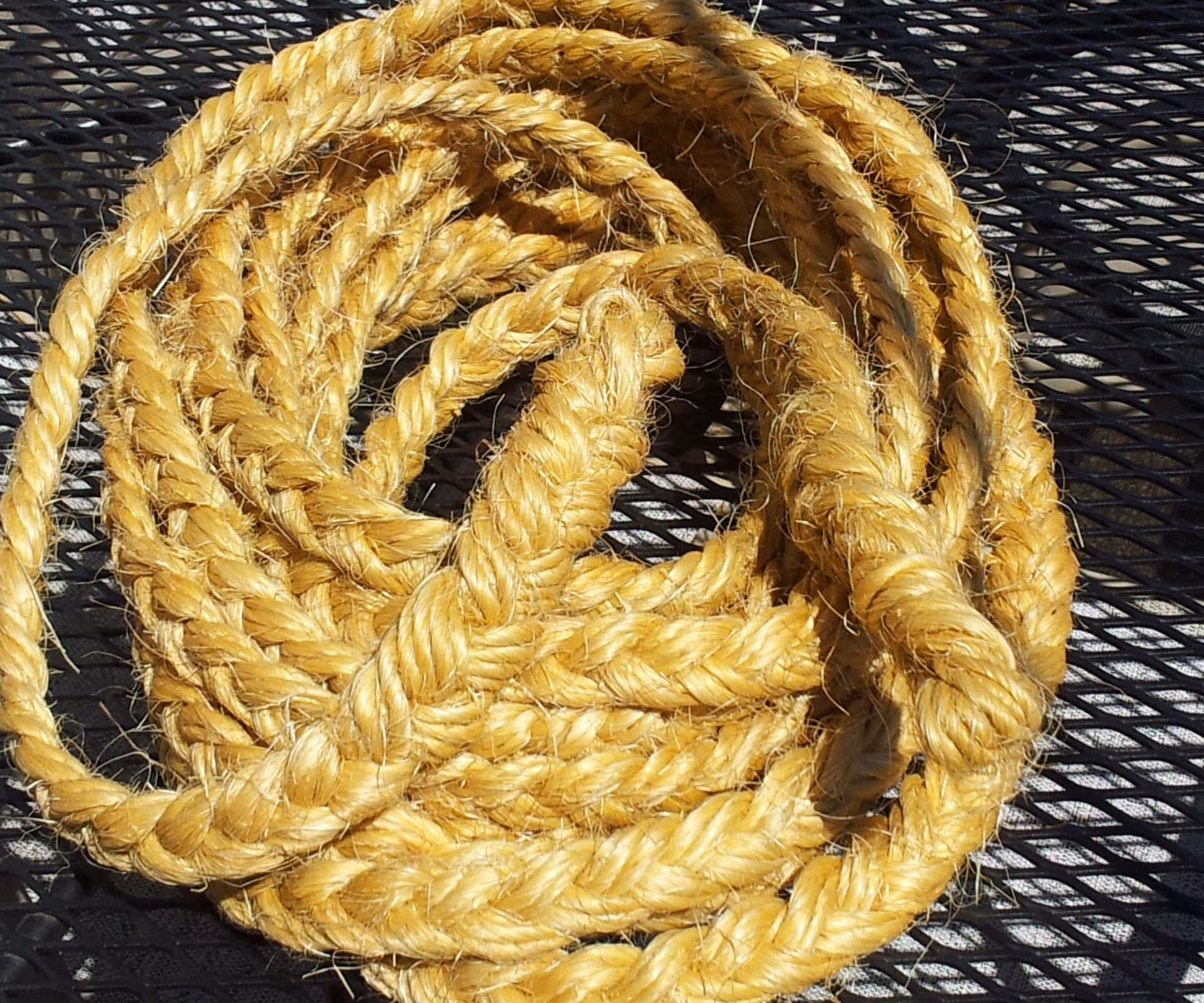 Intricate Strength - Close up of a Twisted Rope