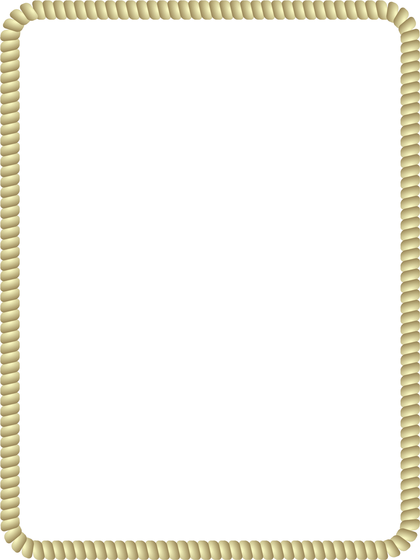 Rope Style Border Frame PNG