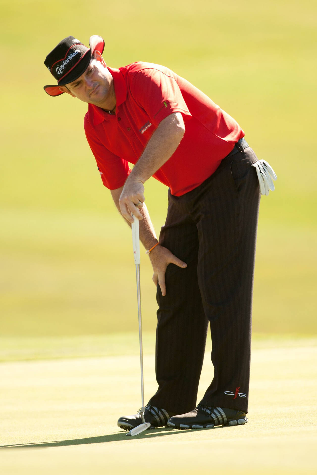 Rory Sabbatini Checking Golf Ball Portrait Wallpaper