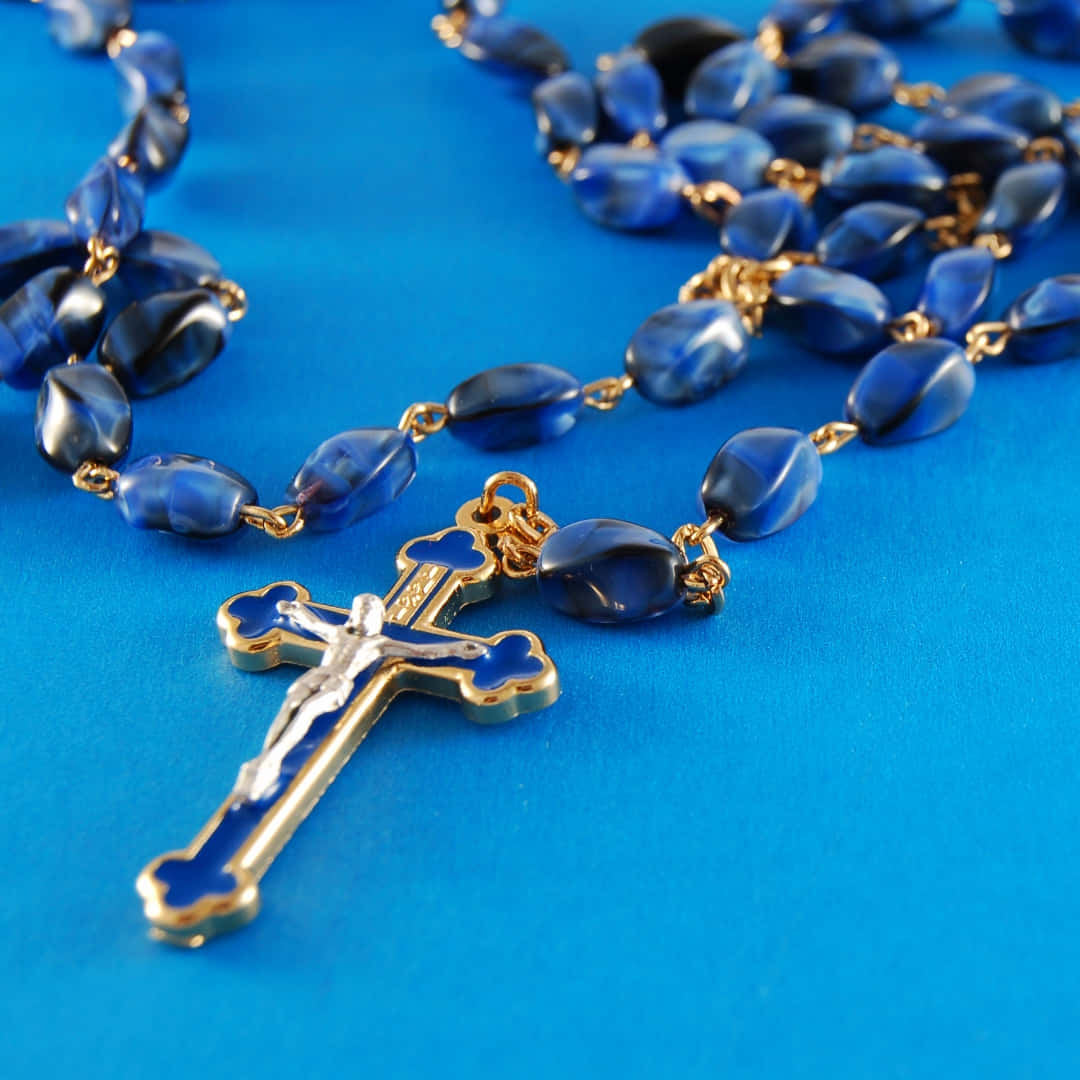 Sapphire Blue Rosary Picture