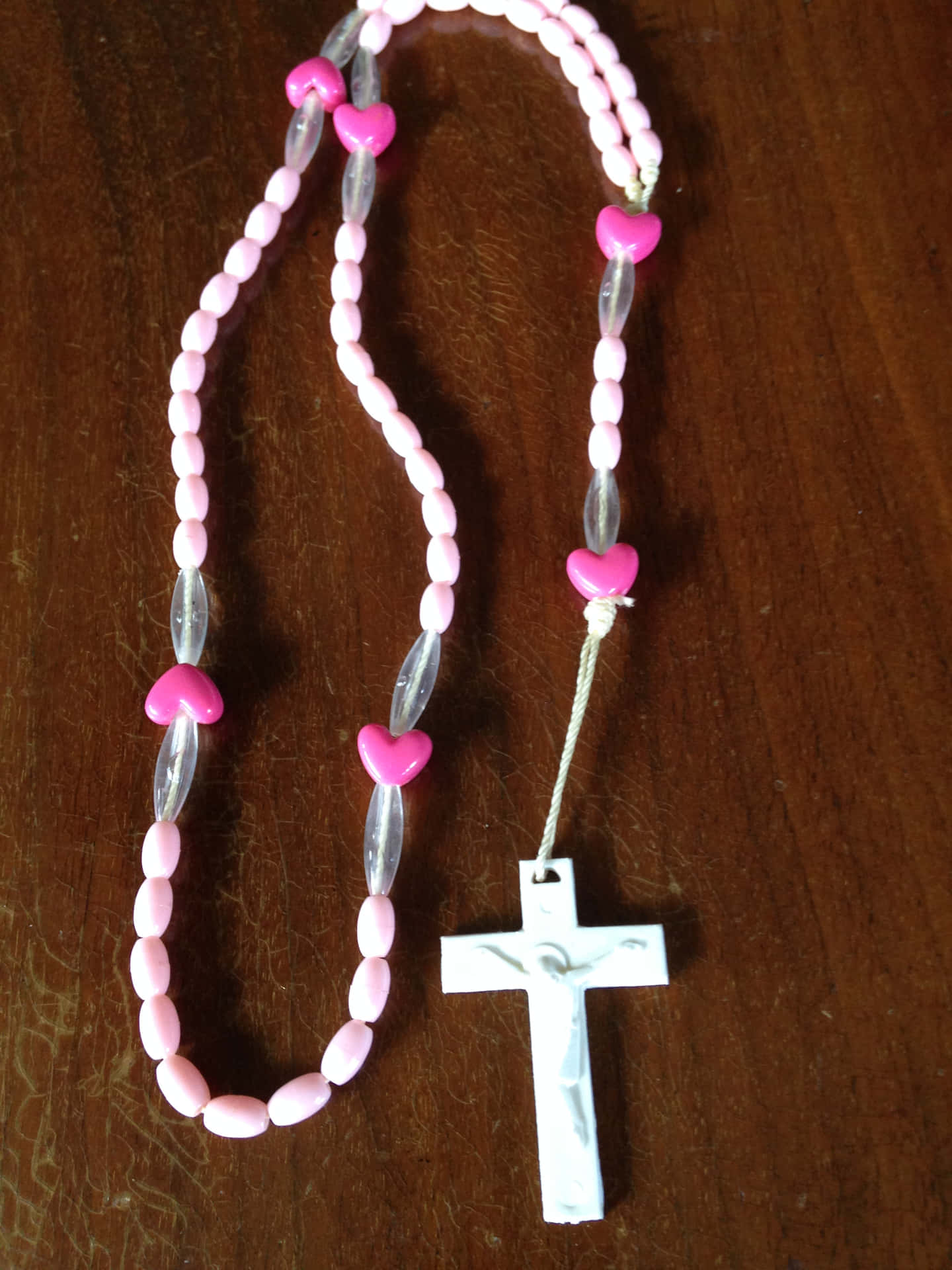 Pink Crystal Rosary Picture