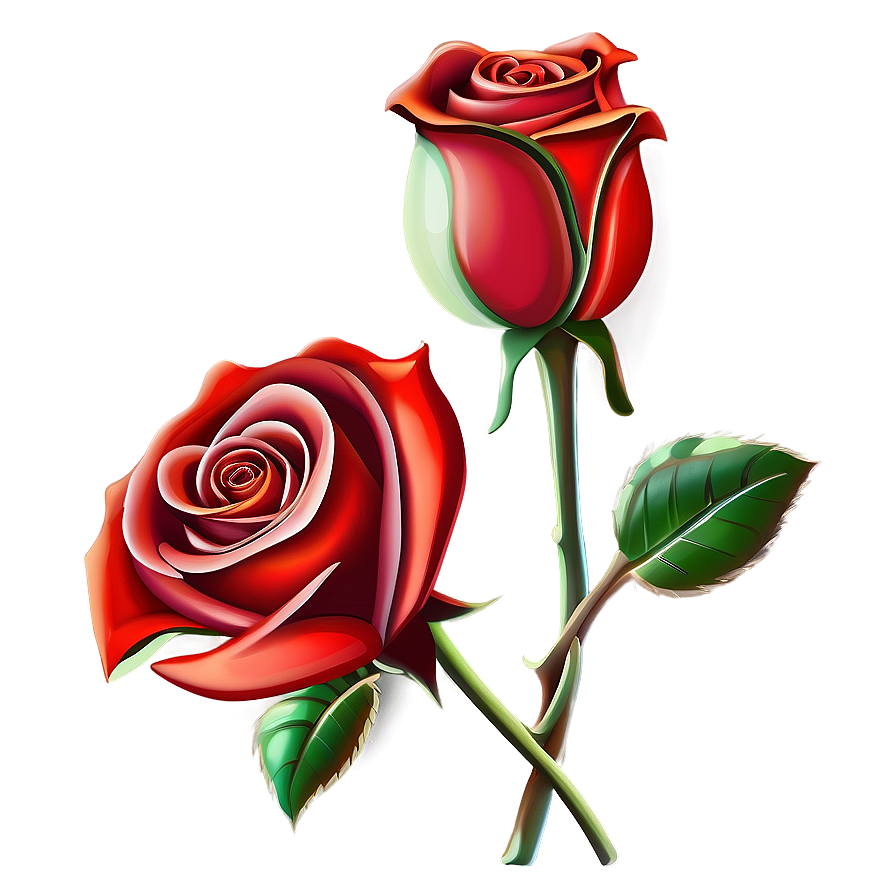 Rose And Heart Clipart Png Jro24 PNG