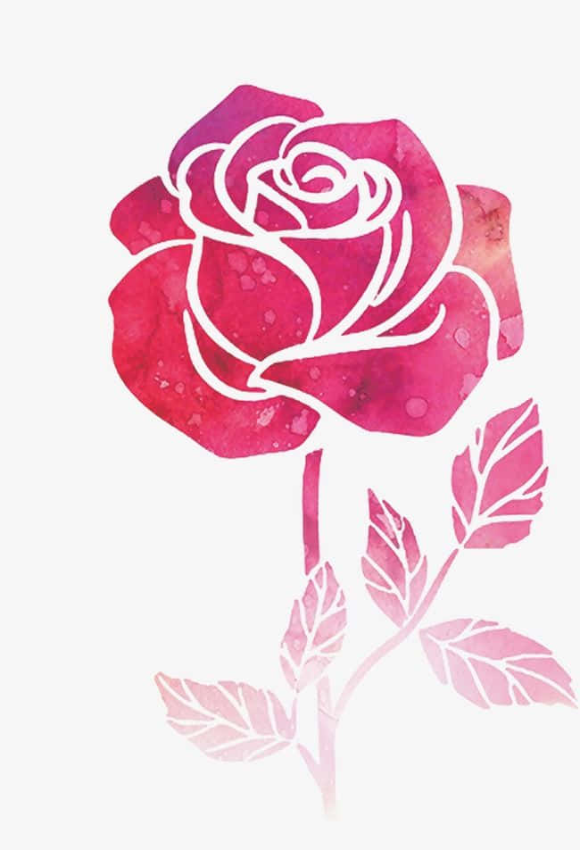 Vibrant Rose Art Masterpiece Wallpaper