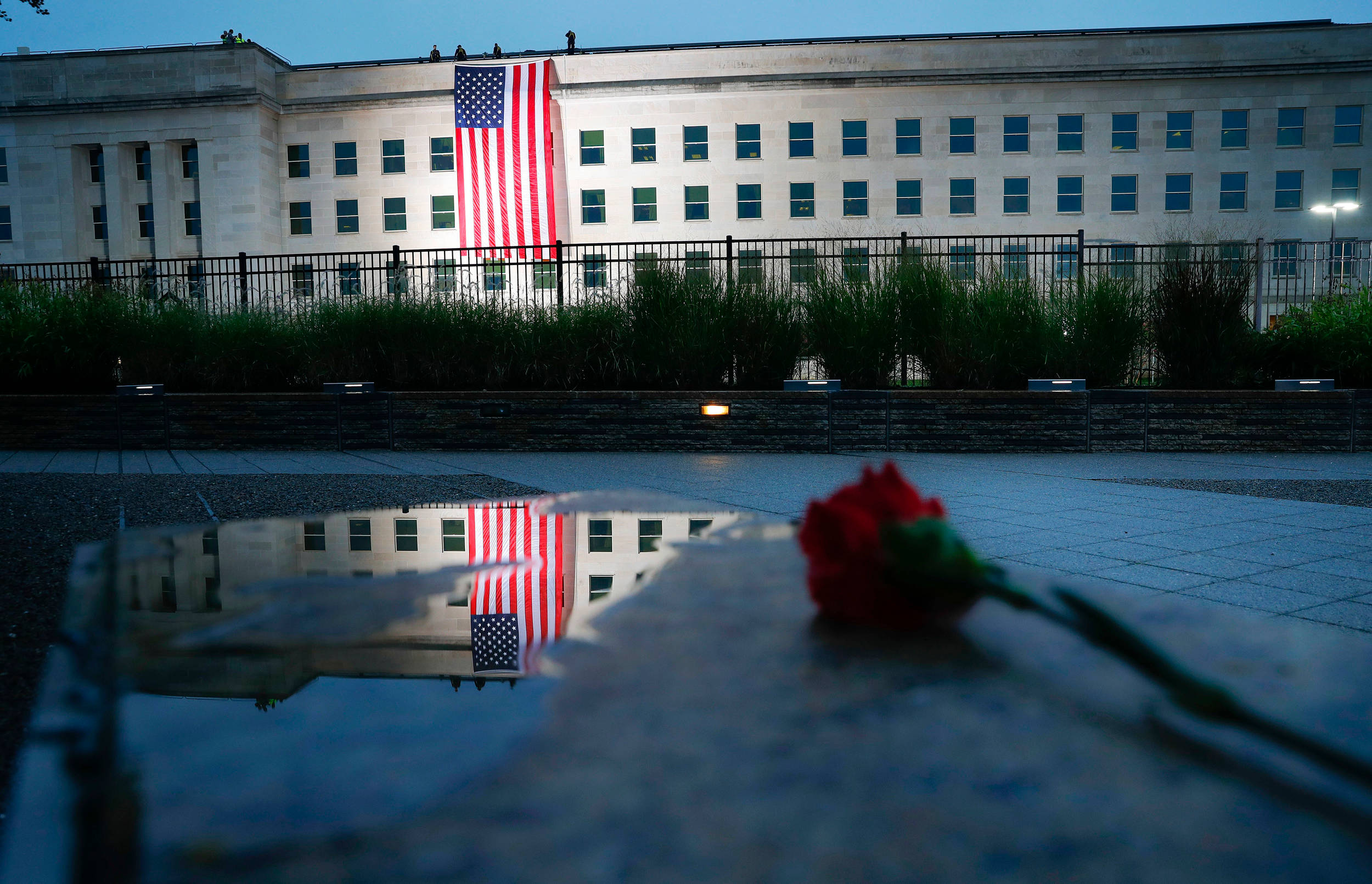 Rosen ved Pentagon 911 Memorialet Wallpaper