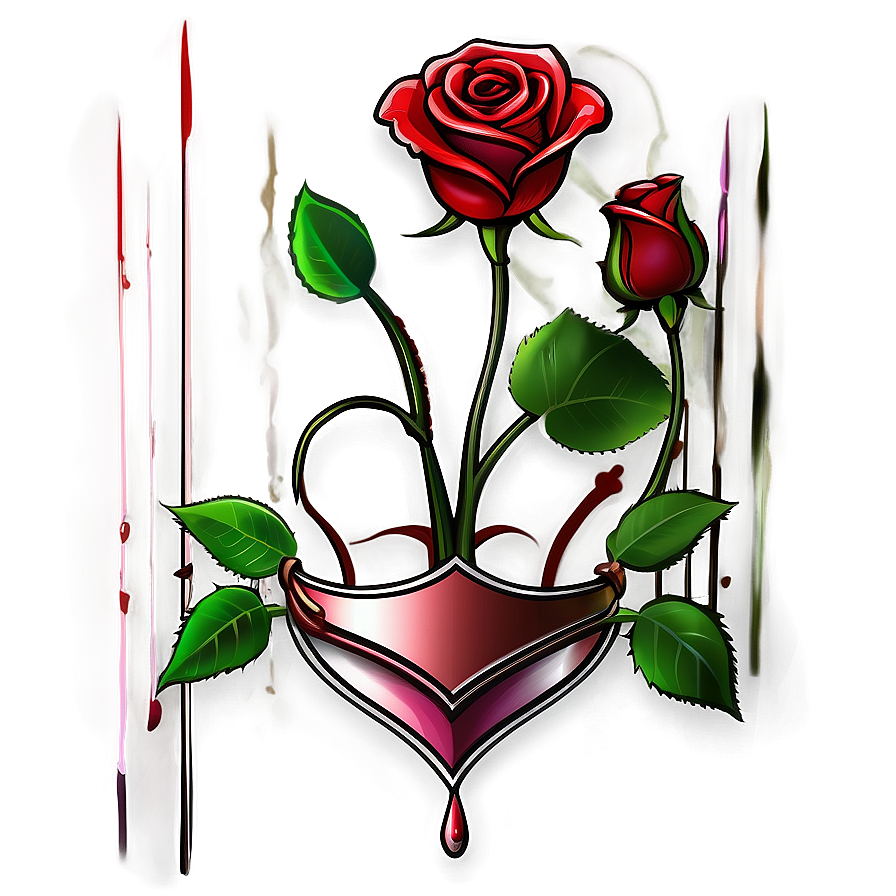 Rose Banner Clipart Png Qso81 PNG