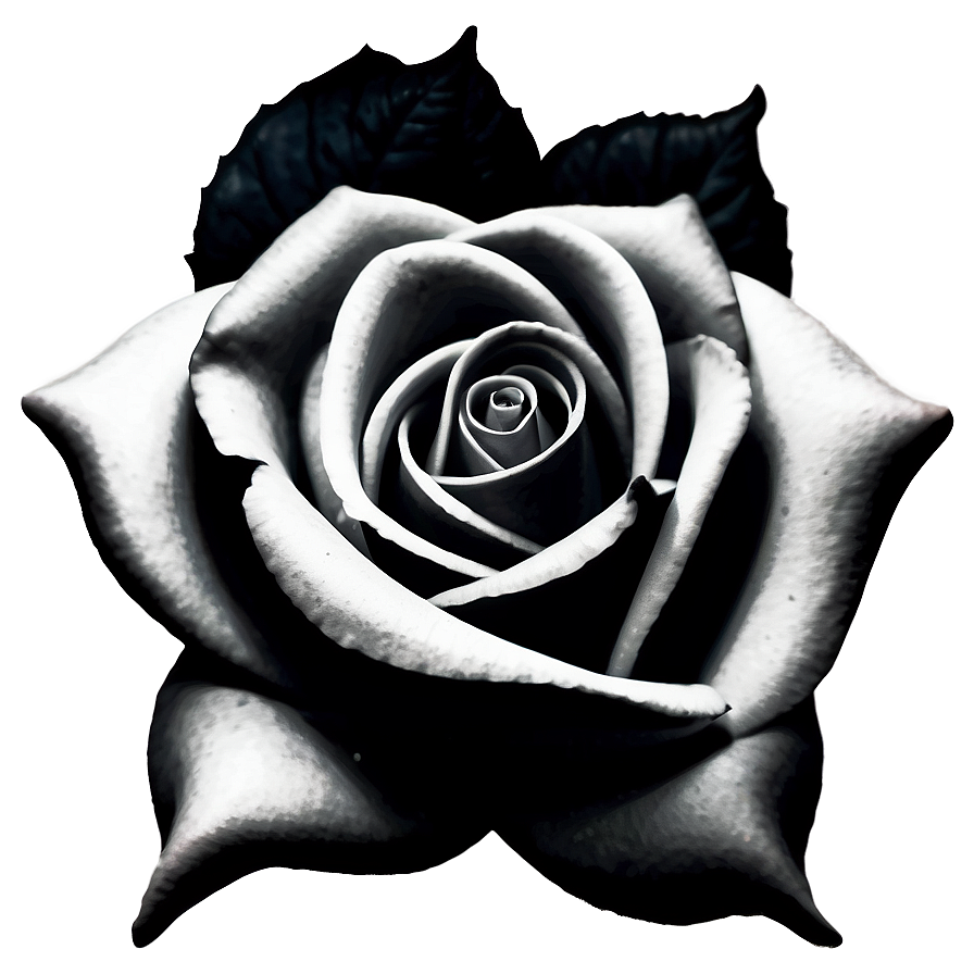 Rose Black And White Tattoo Design Png 61 PNG