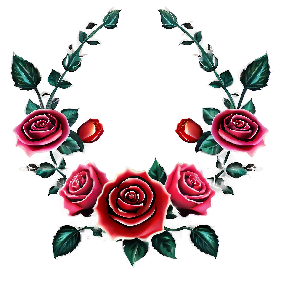 Rose Border Png 16 PNG