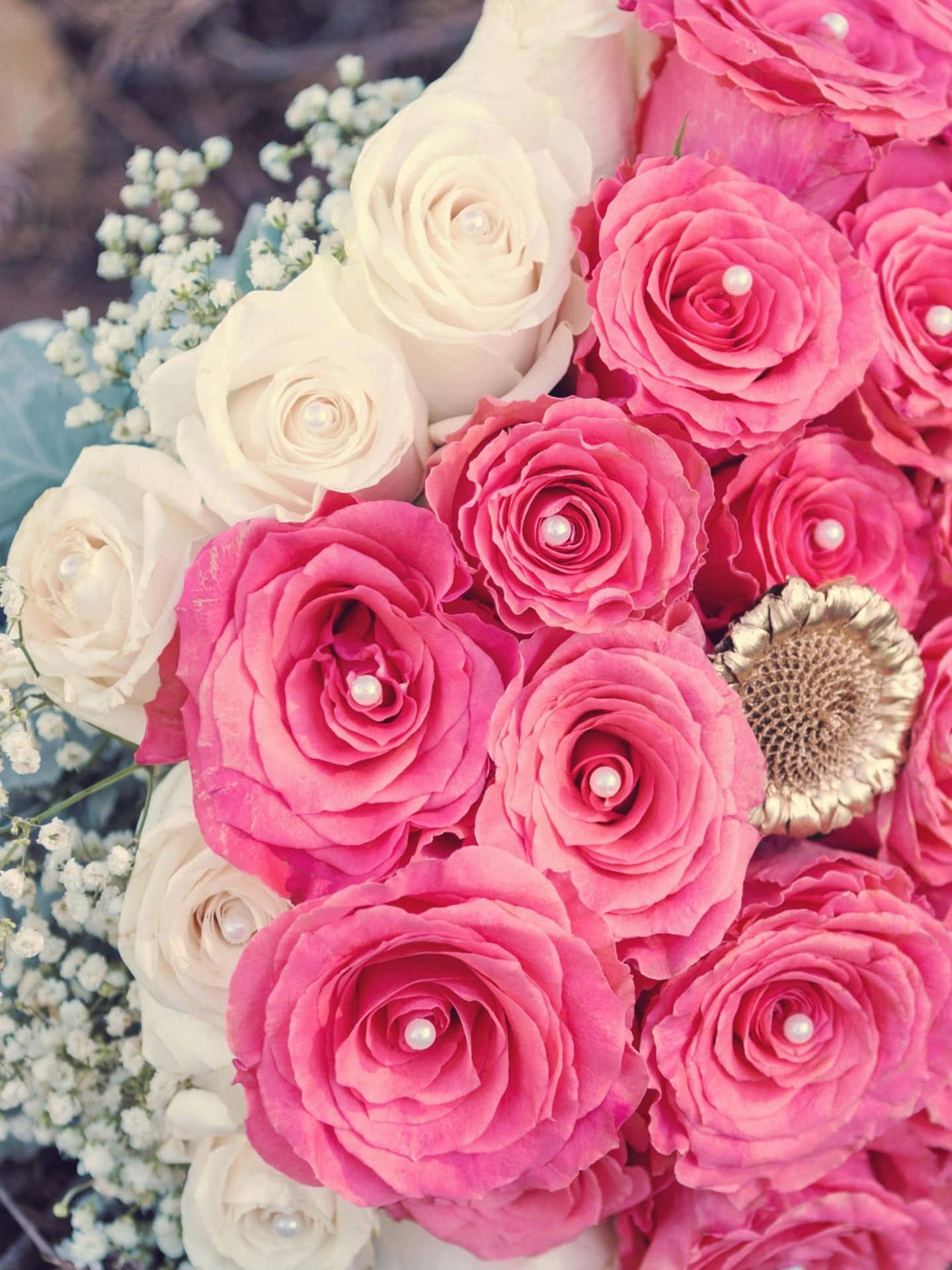 Pink White Rose Bouquet Pictures
