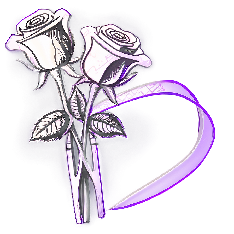 Download Rose Bouquet Sketch Png Usu Wallpapers Com