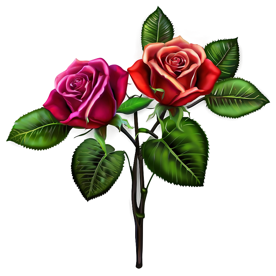 Rose Flower Bush Png 58 PNG