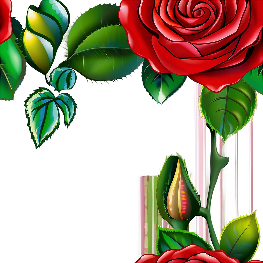 Rose Frame Clipart Png 25 PNG