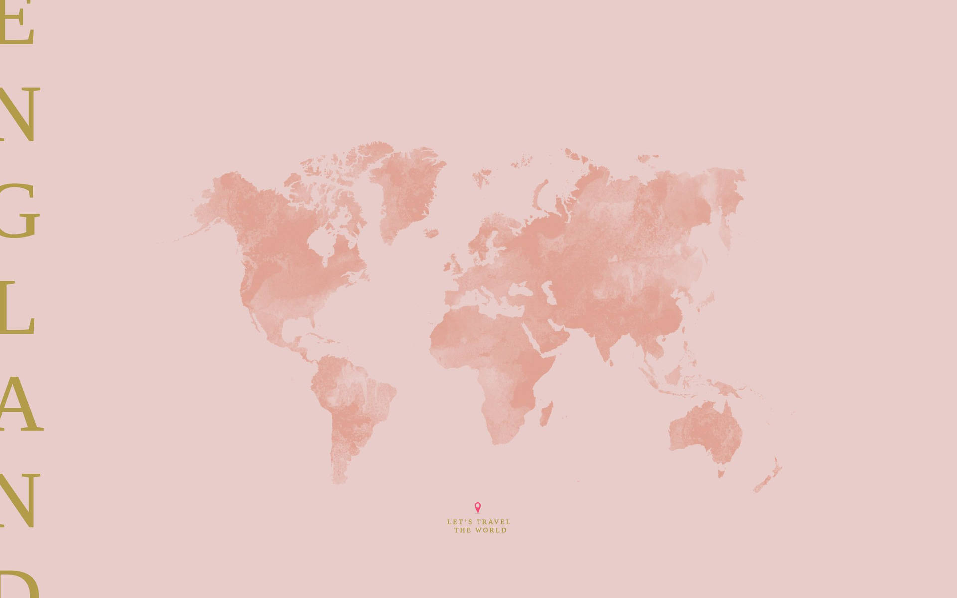 Rose Gold Aesthetic Map Picture