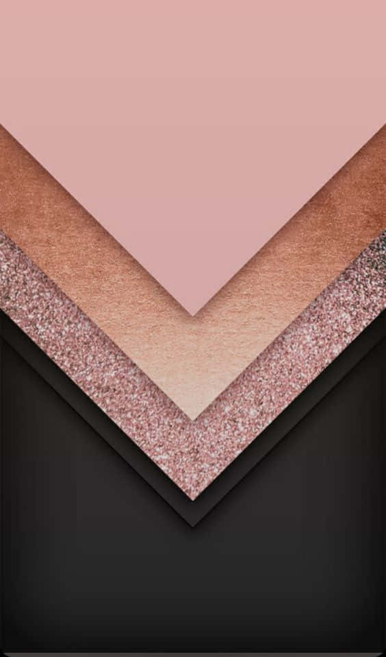 Lucecon Estilo Con La Combinación De Oro Rosa Moderno Y Negro Clásico. Fondo de pantalla
