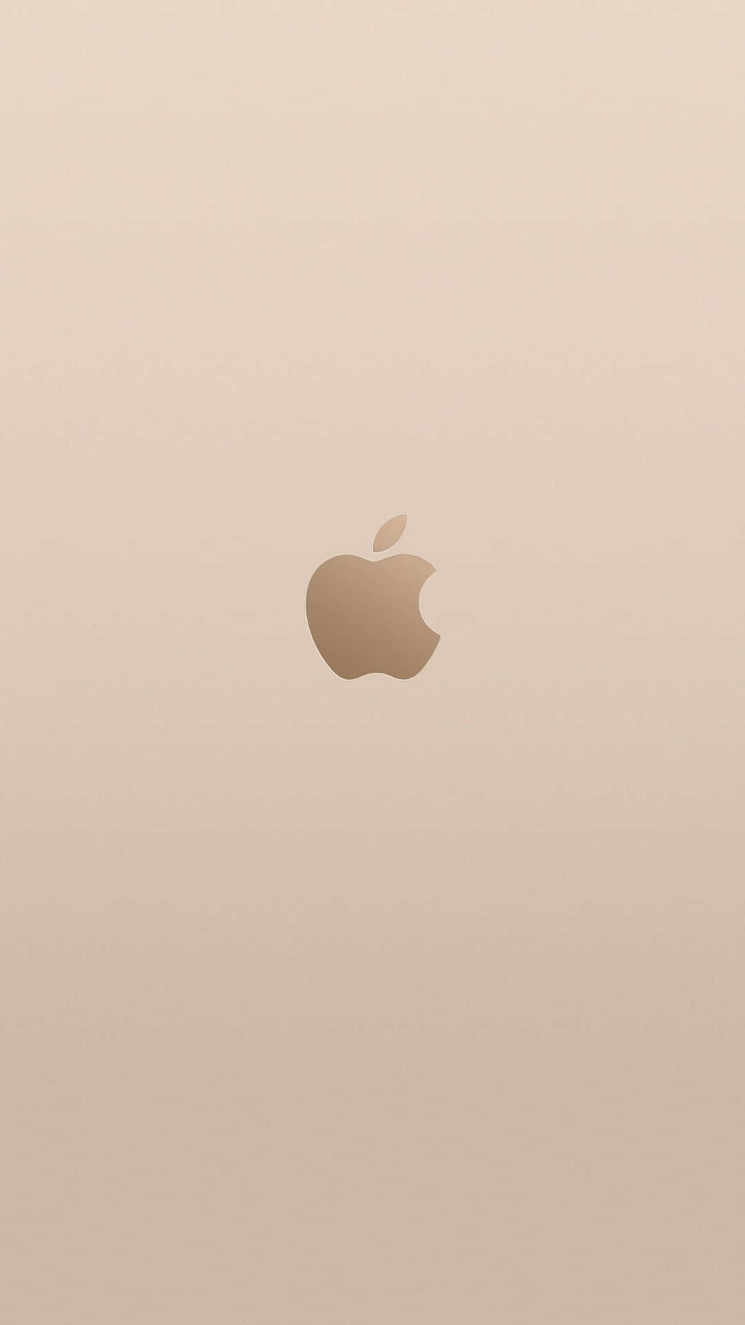 Light Yellow And Rose Gold Apple Phone Wallpaper