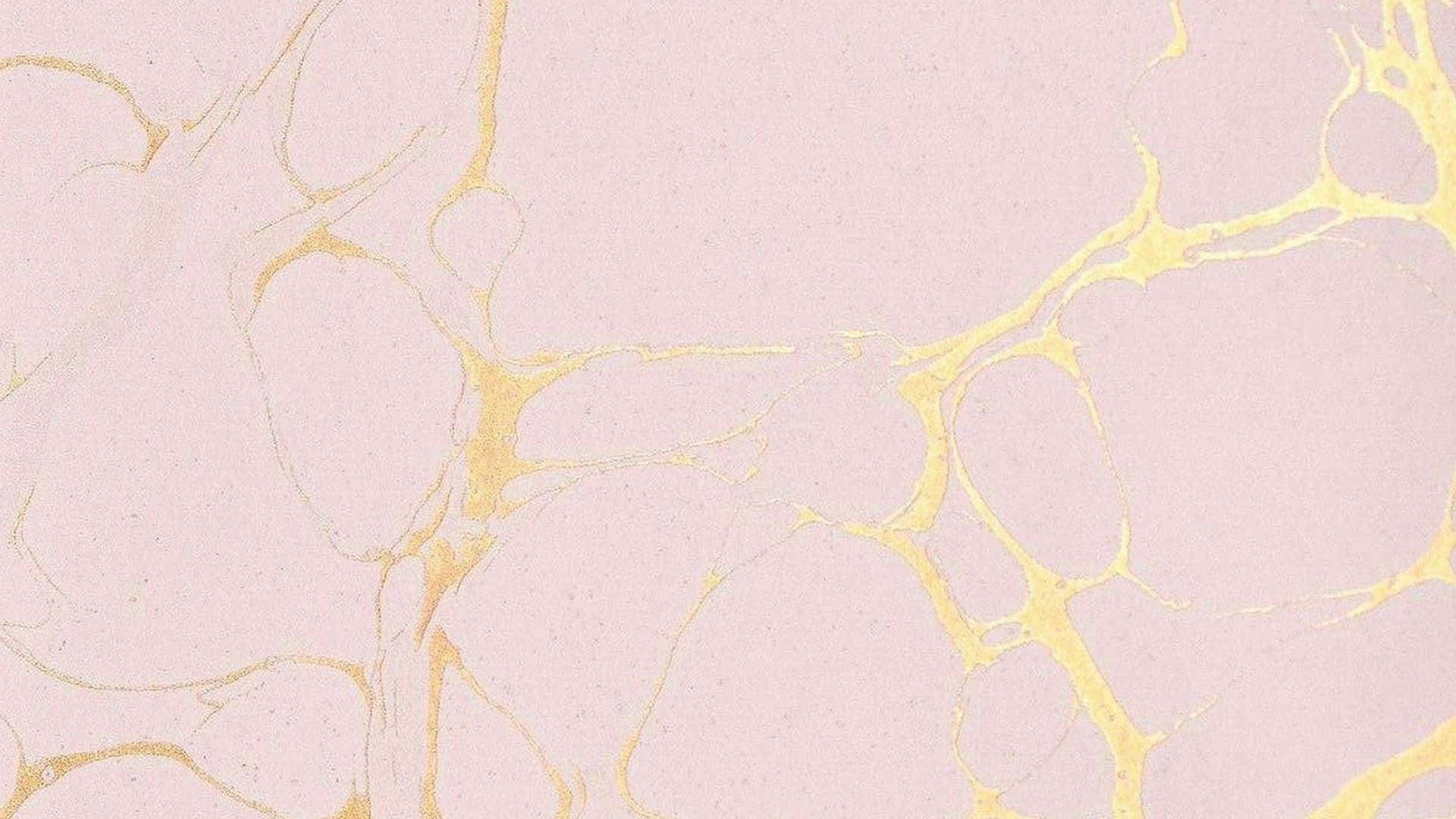 Gold And Yellow Marble Rose Gold Background