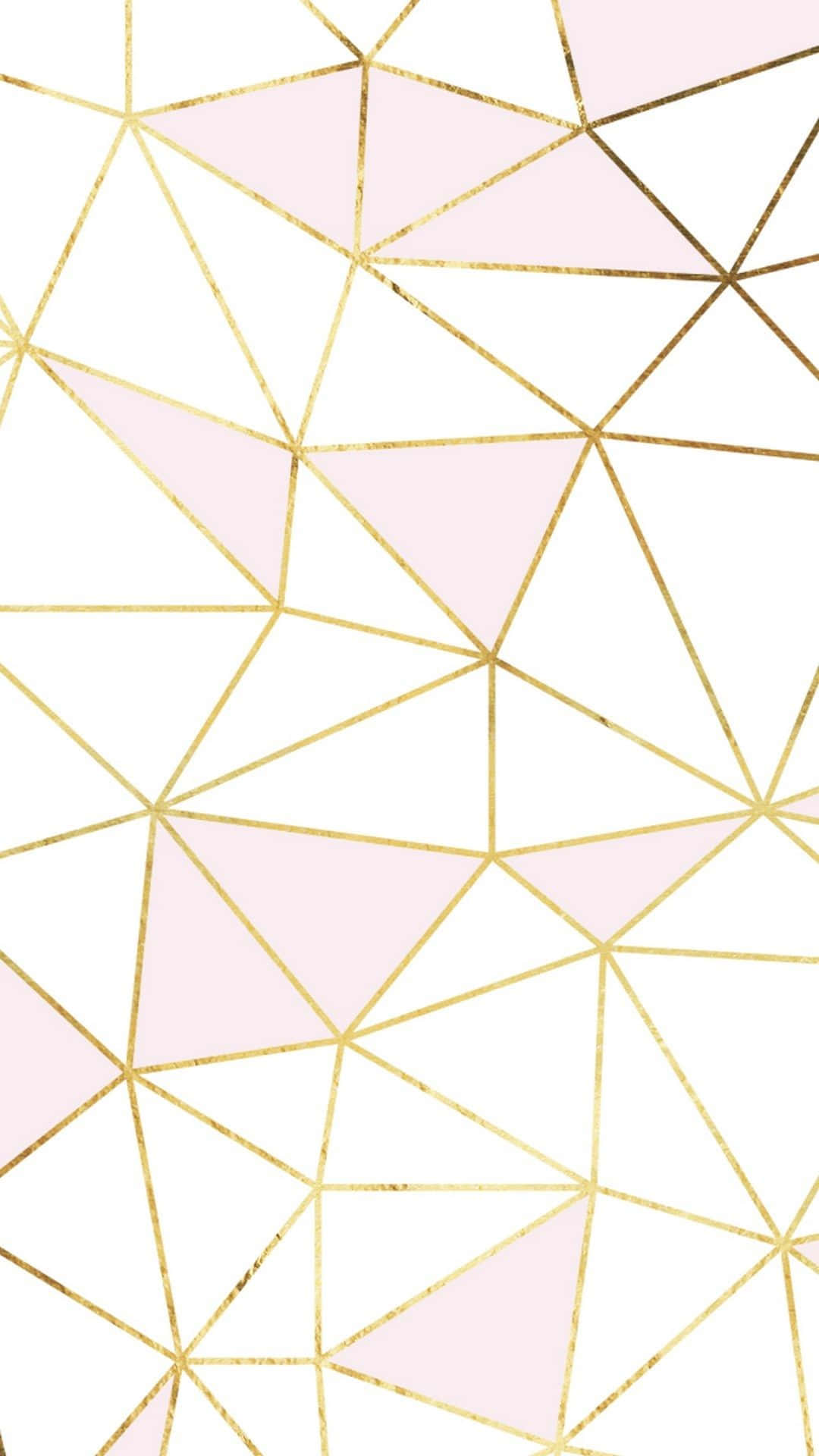 Líneageométrica De Mármol Negro Y Oro Rosado. Fondo de pantalla