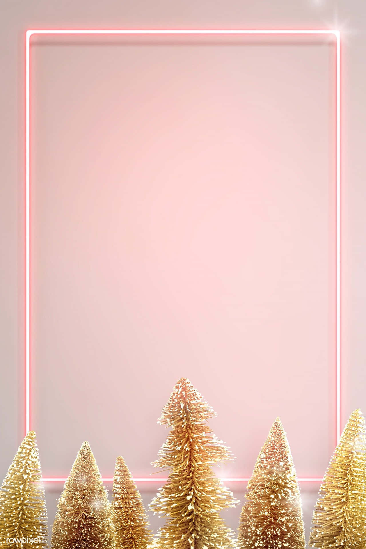 Rose Gold Christmas Background Wallpaper