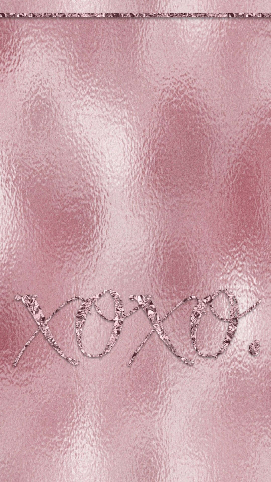 Rosa Guldfarve XOXO Tapet Wallpaper