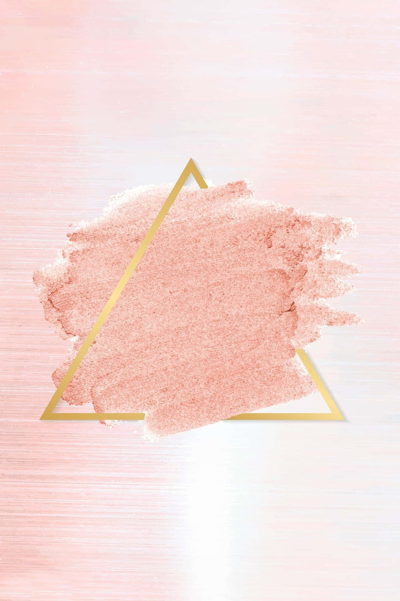 Rose Gold Color Triangle Wallpaper