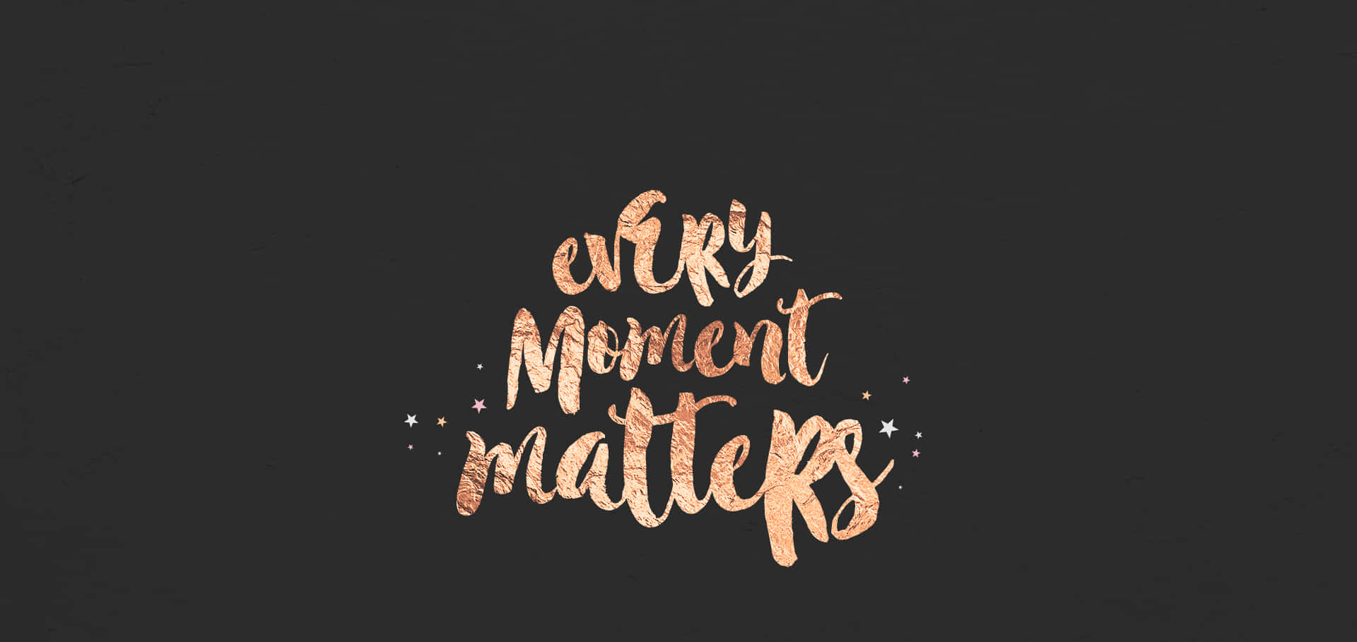 A Black Background With The Words'only Moment Matters'on It Wallpaper