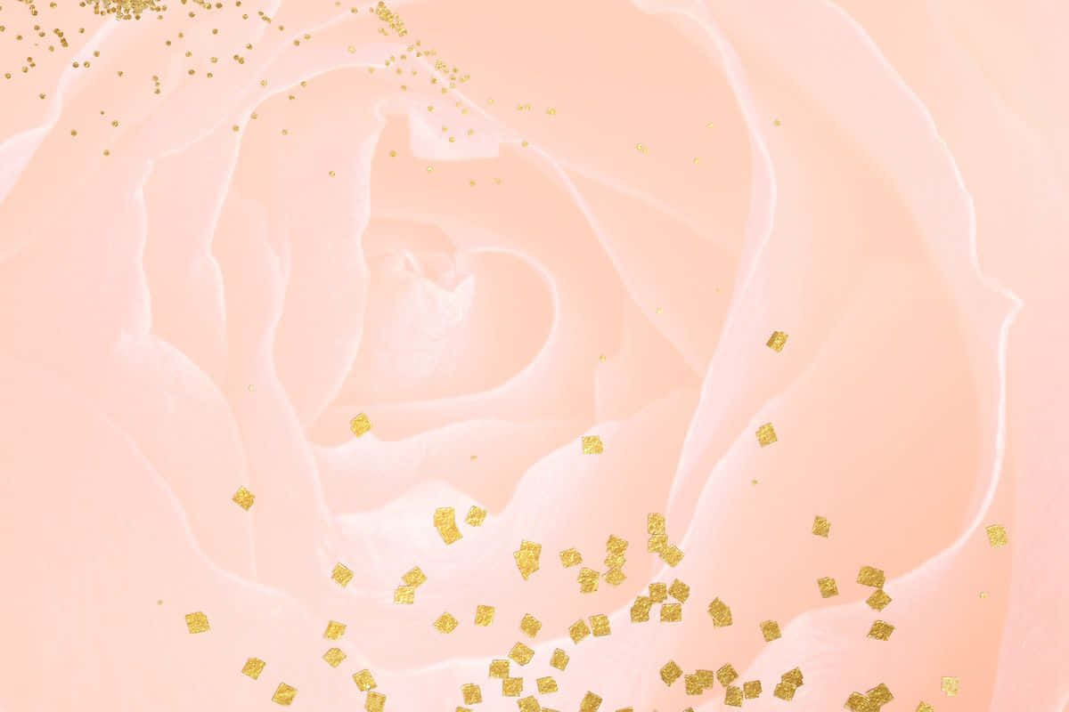 Rose Gold Glitter Abstract Background Wallpaper