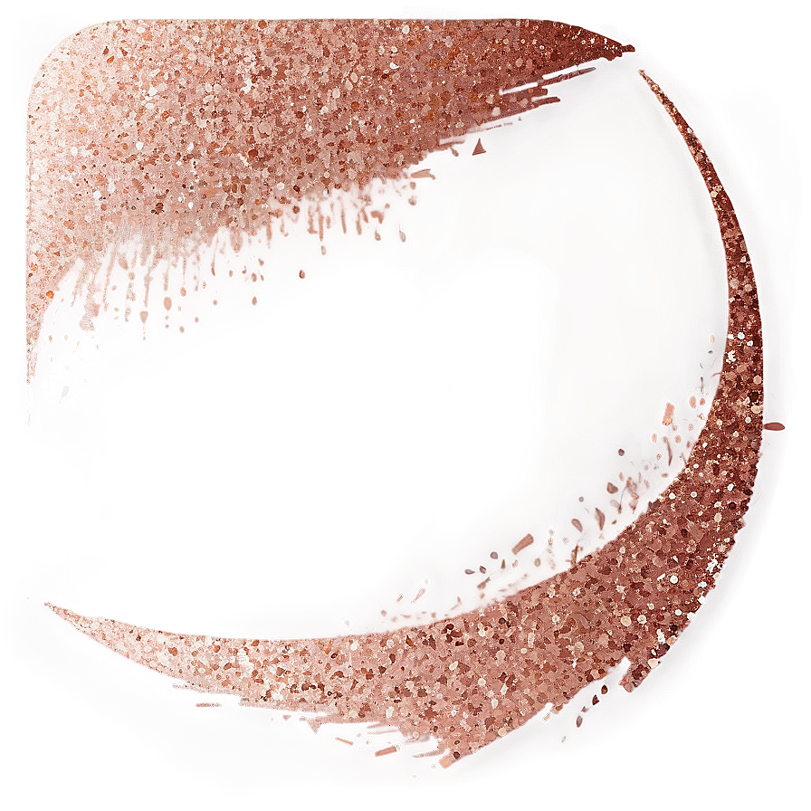 Rose Gold Glitter Brush Strokes Png Glf22 PNG