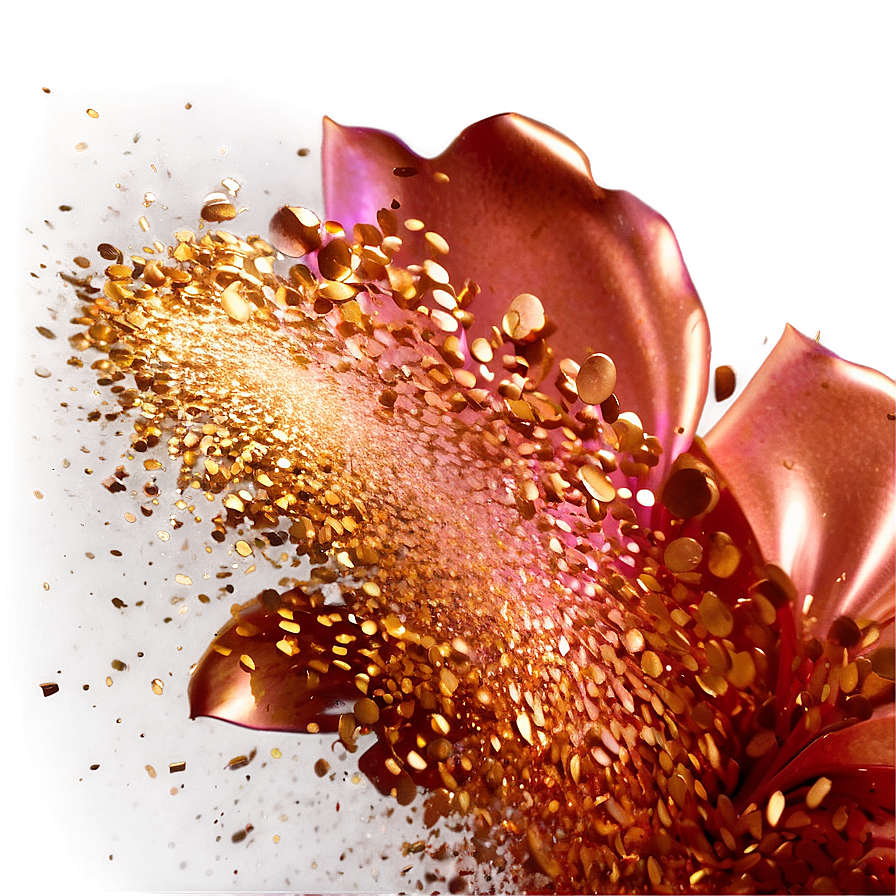 Rose Gold Glitter Explosion Png Dhn61 PNG