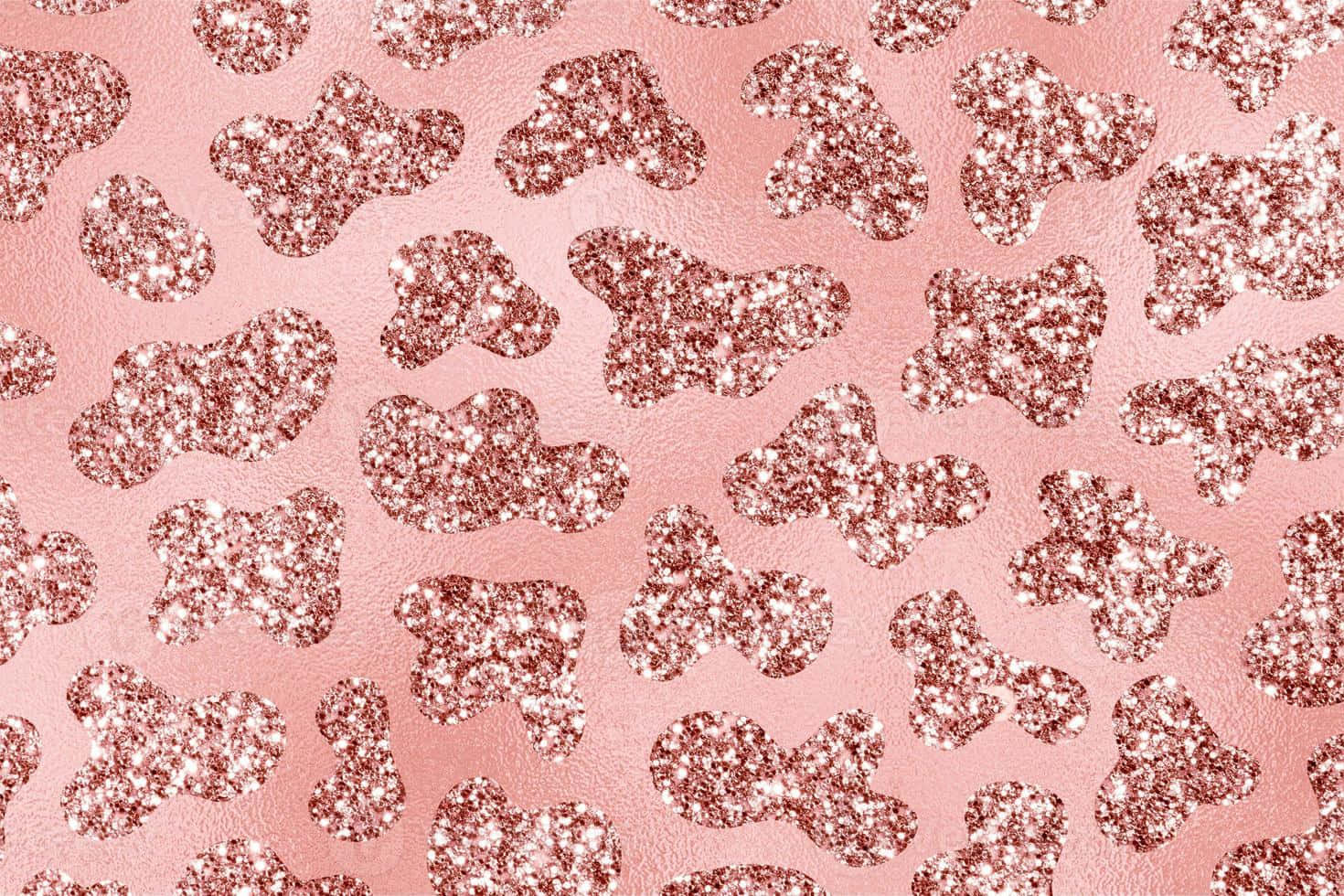 Rose Gold Glitter Hearts Pattern.jpg Wallpaper