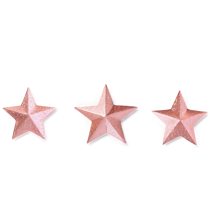Rose Gold Glitter Stars Png Ffh PNG