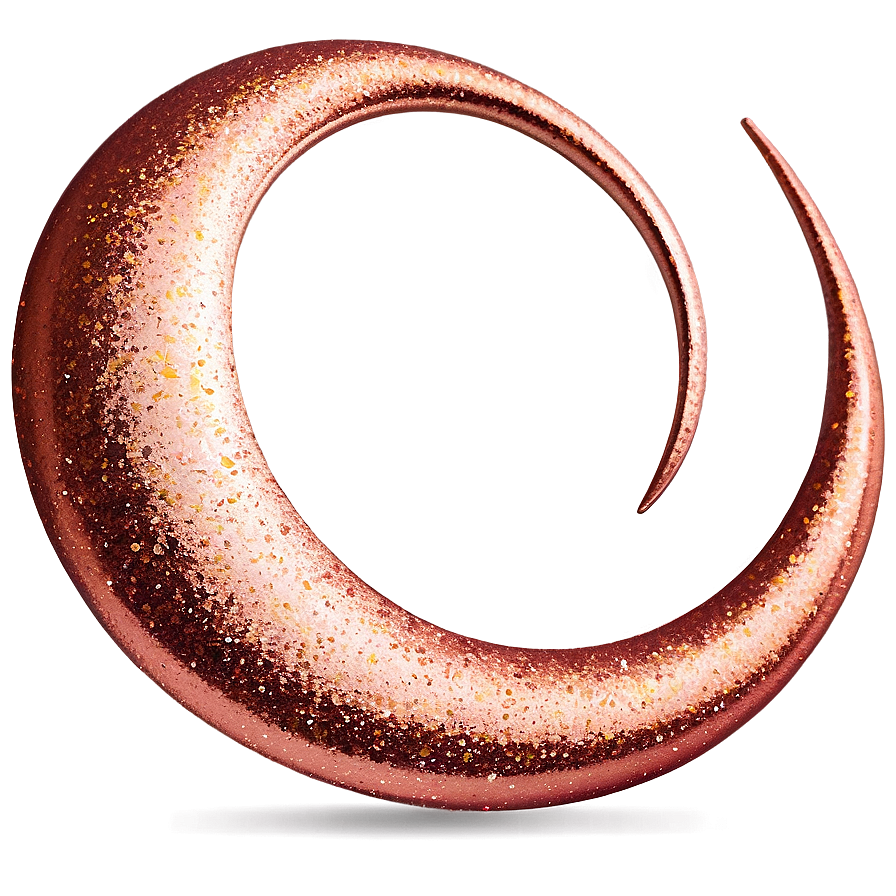 Rose Gold Glitter Swirls Png Meq PNG