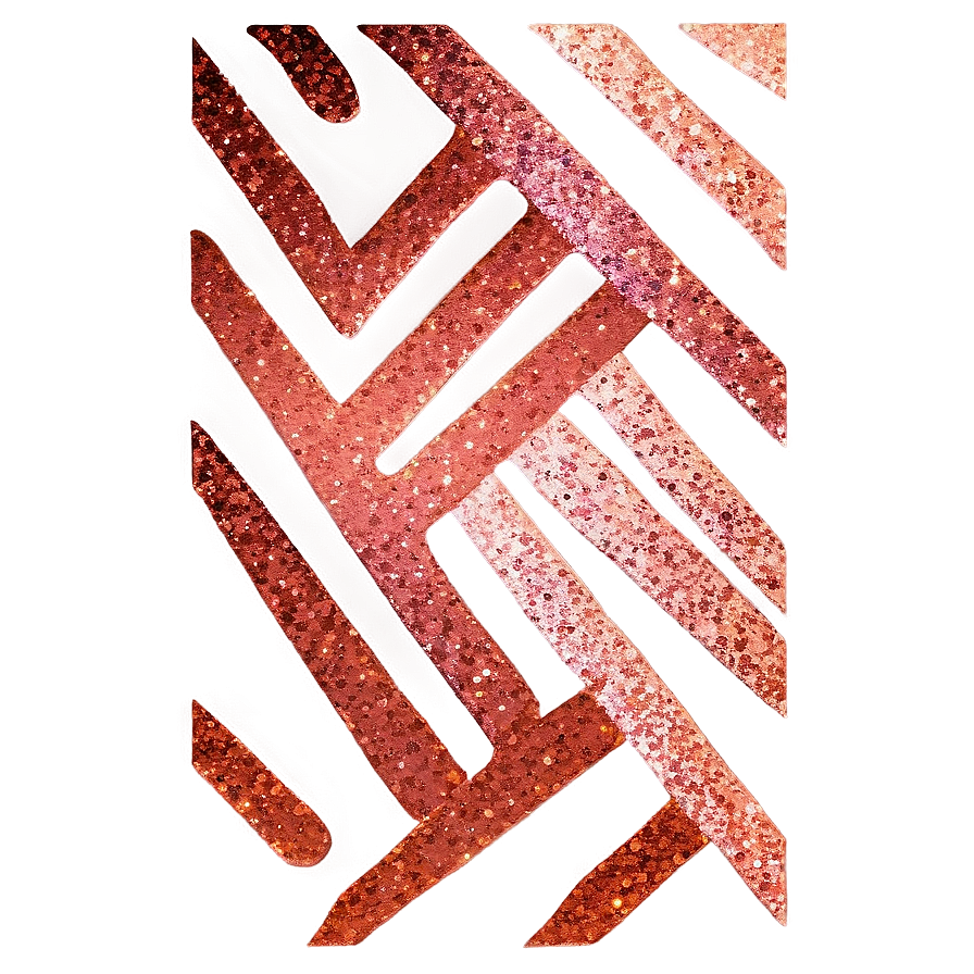 Rose Gold Glitter Zigzag Pattern Png Hmw59 PNG