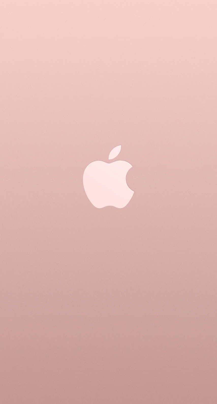 Rose Gold Iphone 5 Gradient Apple Logo Wallpaper