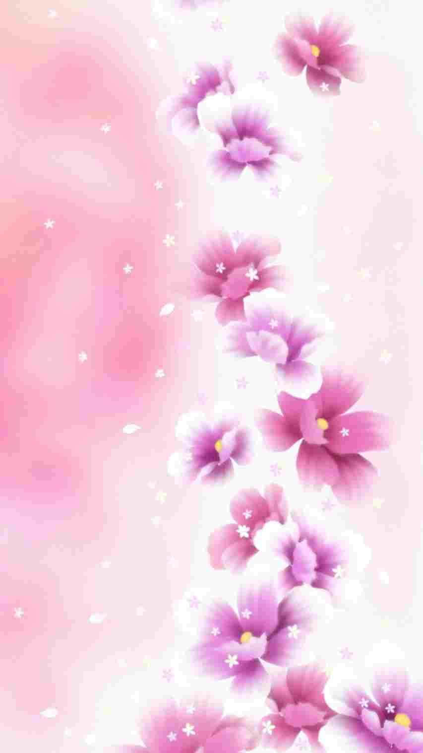 Rose Gold iPhone 5 Flower Petals Wallpaper