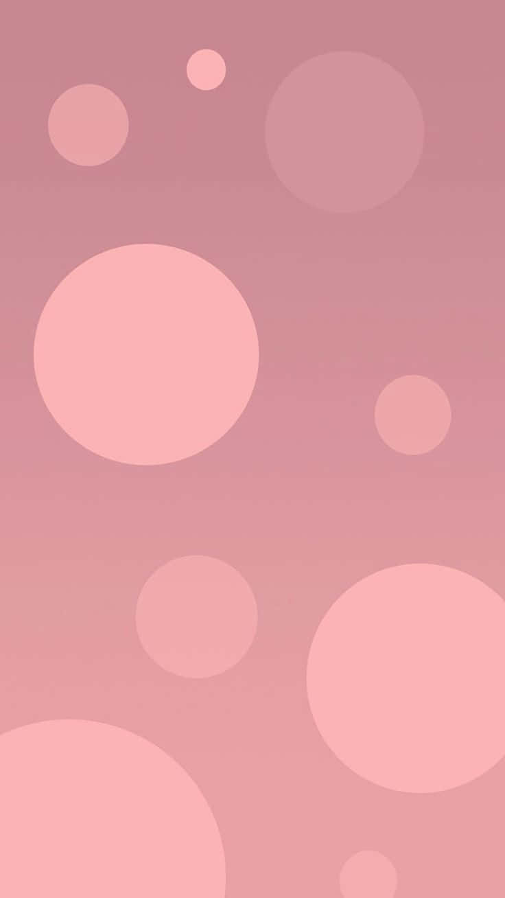 Rose Gold iPhone 5 Polka Dots Wallpaper