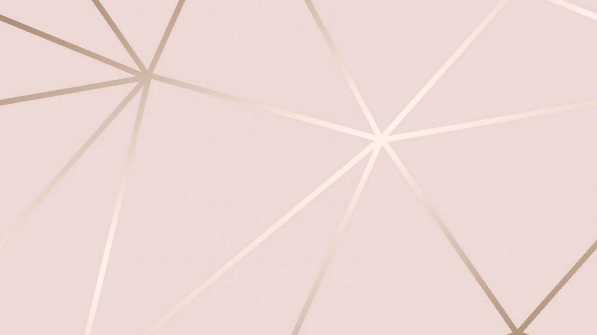 Geometric Lines On Rose Gold Laptop Wallpaper