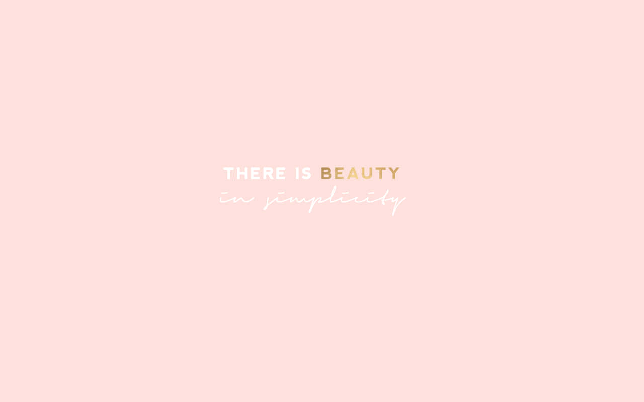 Minimalist Quote Rose Gold Laptop Picture