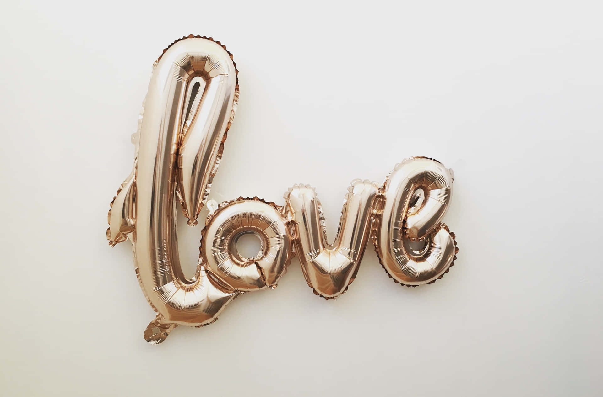 Rose Gold Love Balloon Wedding Decor Wallpaper