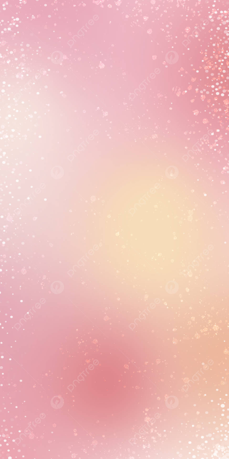 A Pink And Yellow Abstract Background With Dots Wallpaper