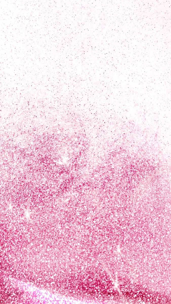 rosa glimmer baggrund med stjerner og glimmer Wallpaper