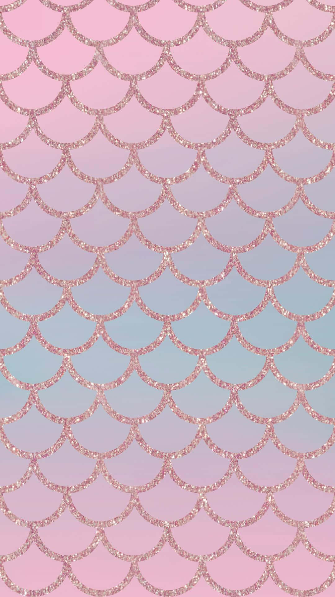 Rose Gold Pastel Mermaid Scales Background Wallpaper