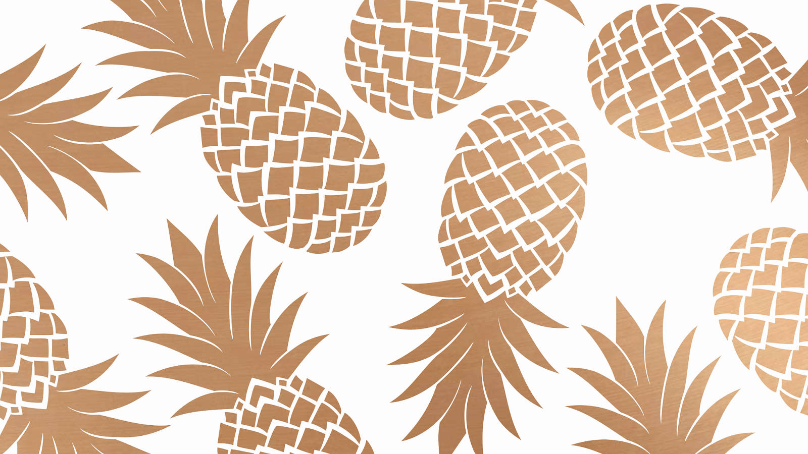 A Delicious Rose Gold Pineapple Wallpaper