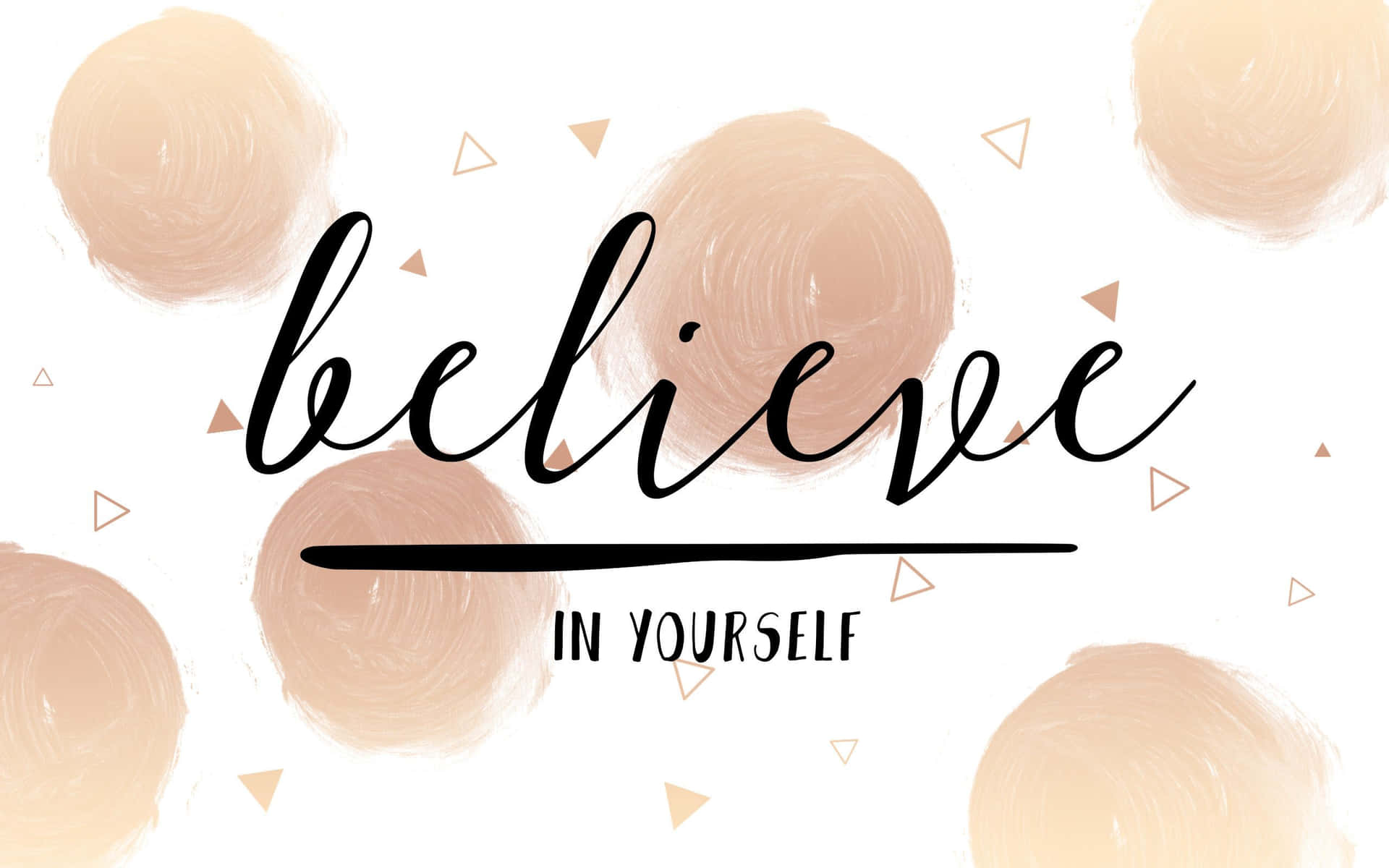 Rose Gold Quotes Believe Wallpaper