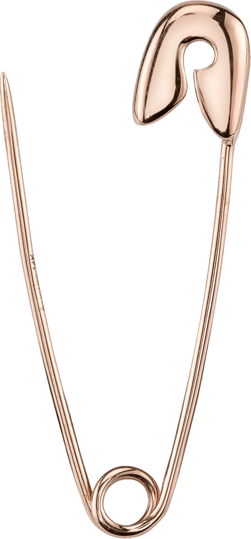 Rose Gold Safety Pin PNG