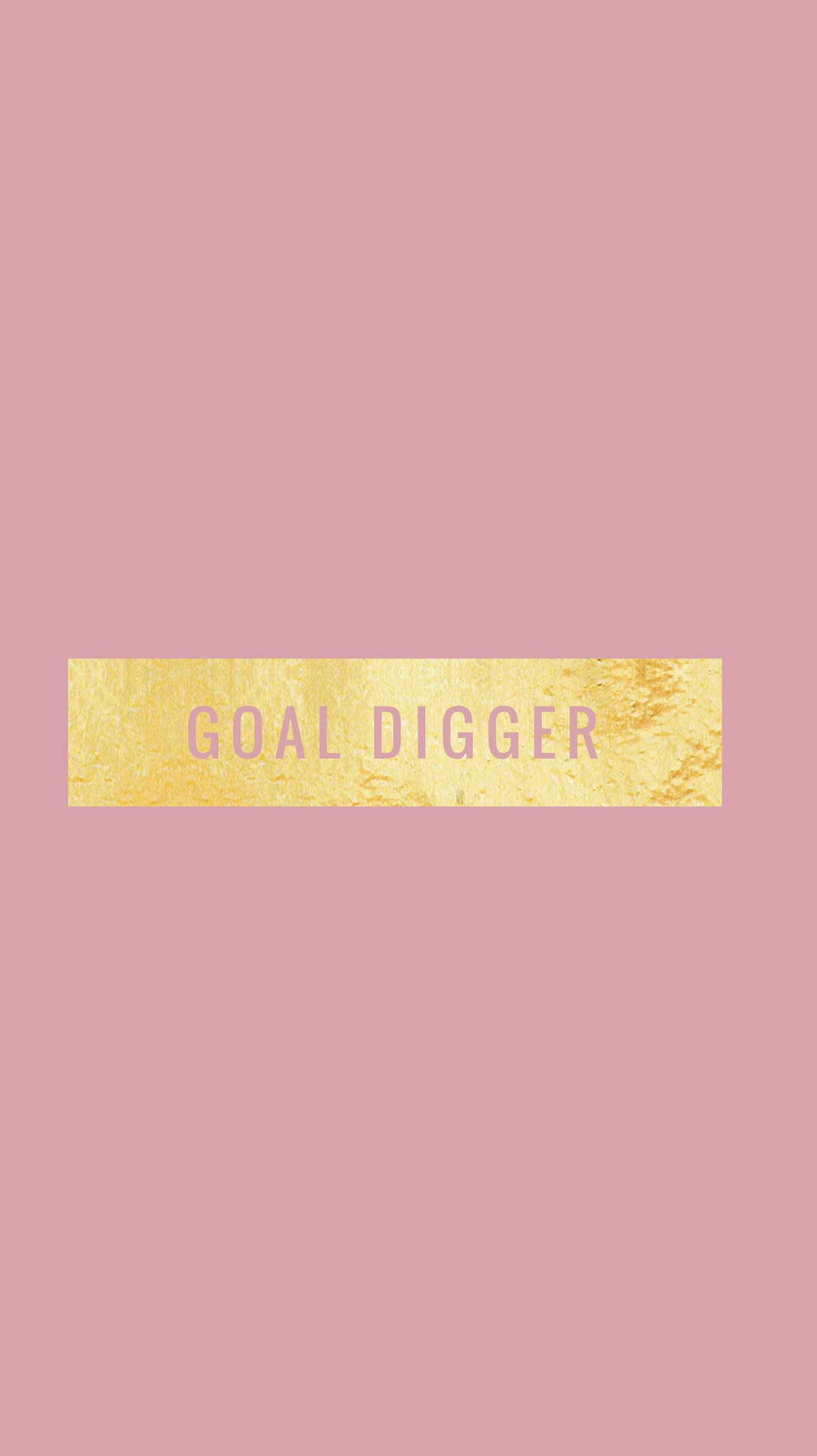 Rose Gold Tumblr Goal Digger Wallpaper