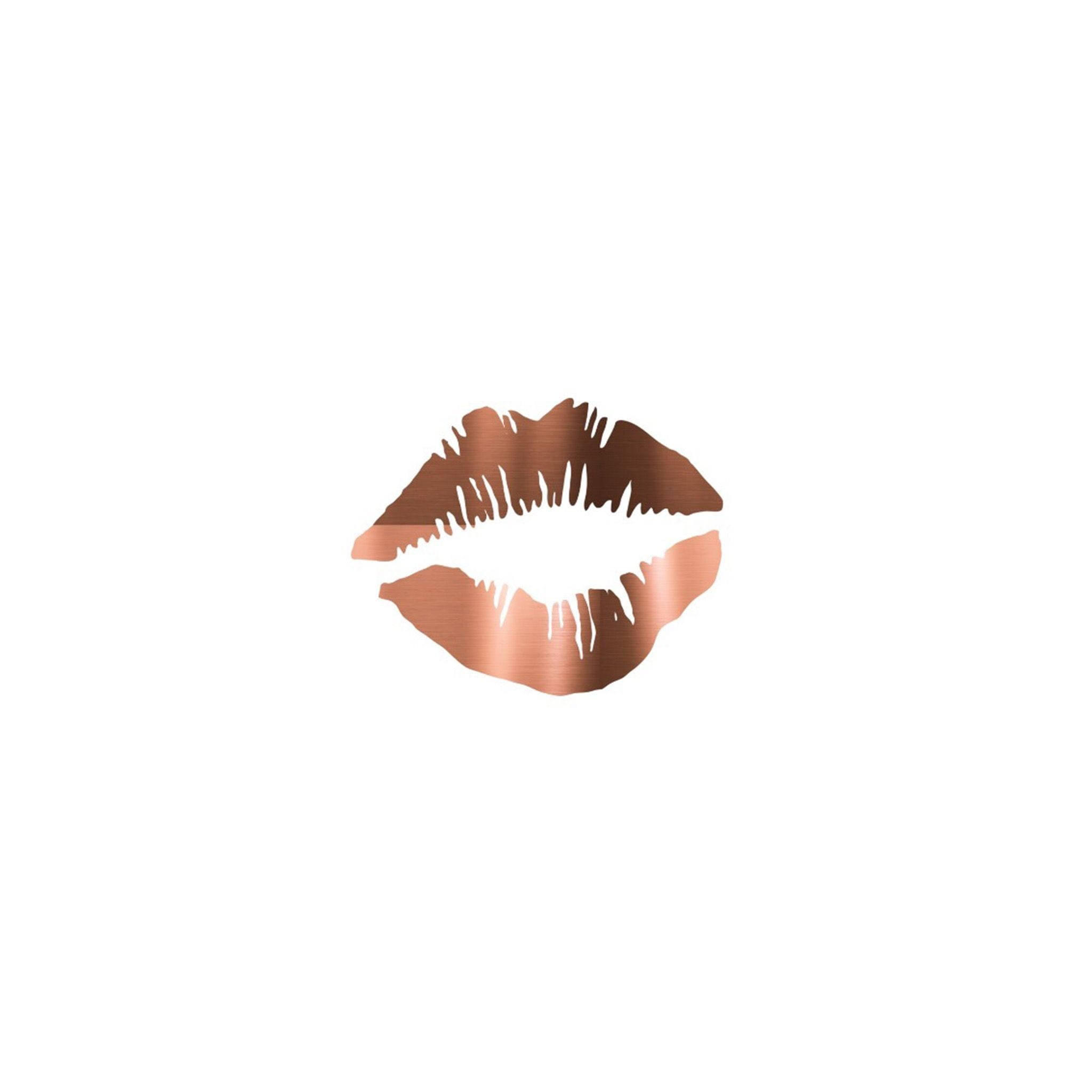 Rose Gold Tumblr Kissable Lips Wallpaper