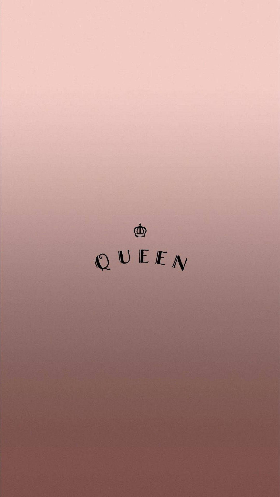 Rose Gold Tumblr Queen Symbol Wallpaper