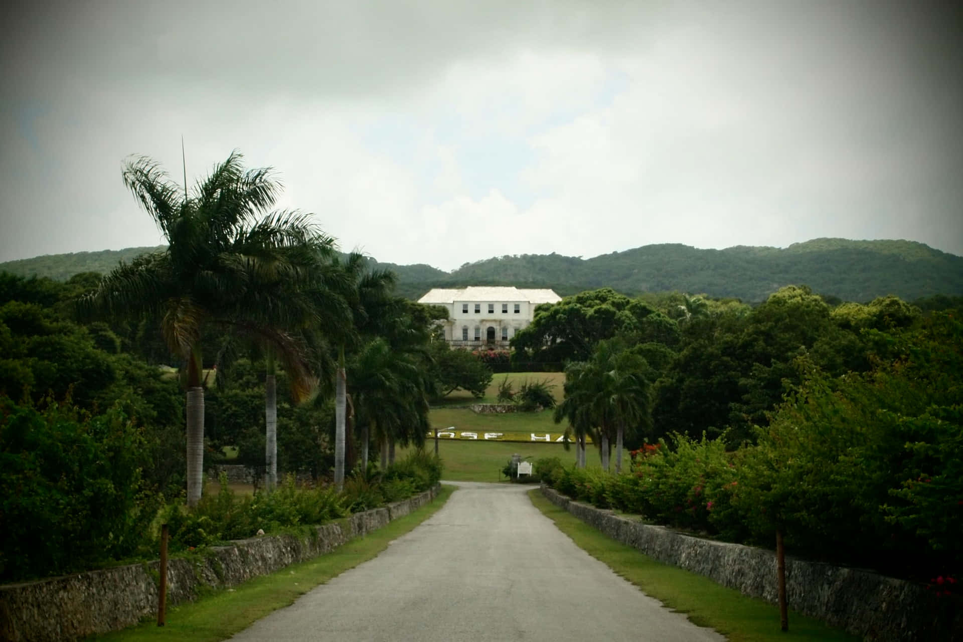 Lamaestosa Rose Hall Great House In Giamaica. Sfondo