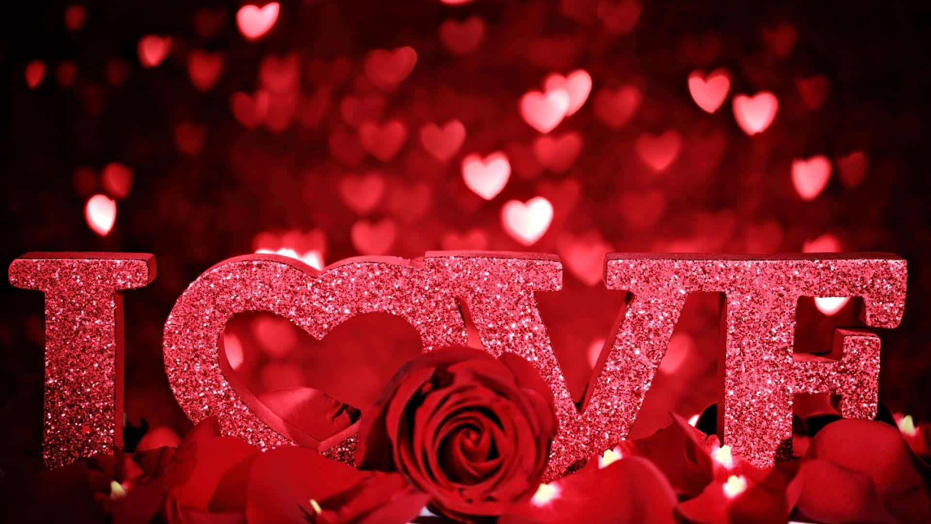 Embracing Love through Delicate Roses Wallpaper
