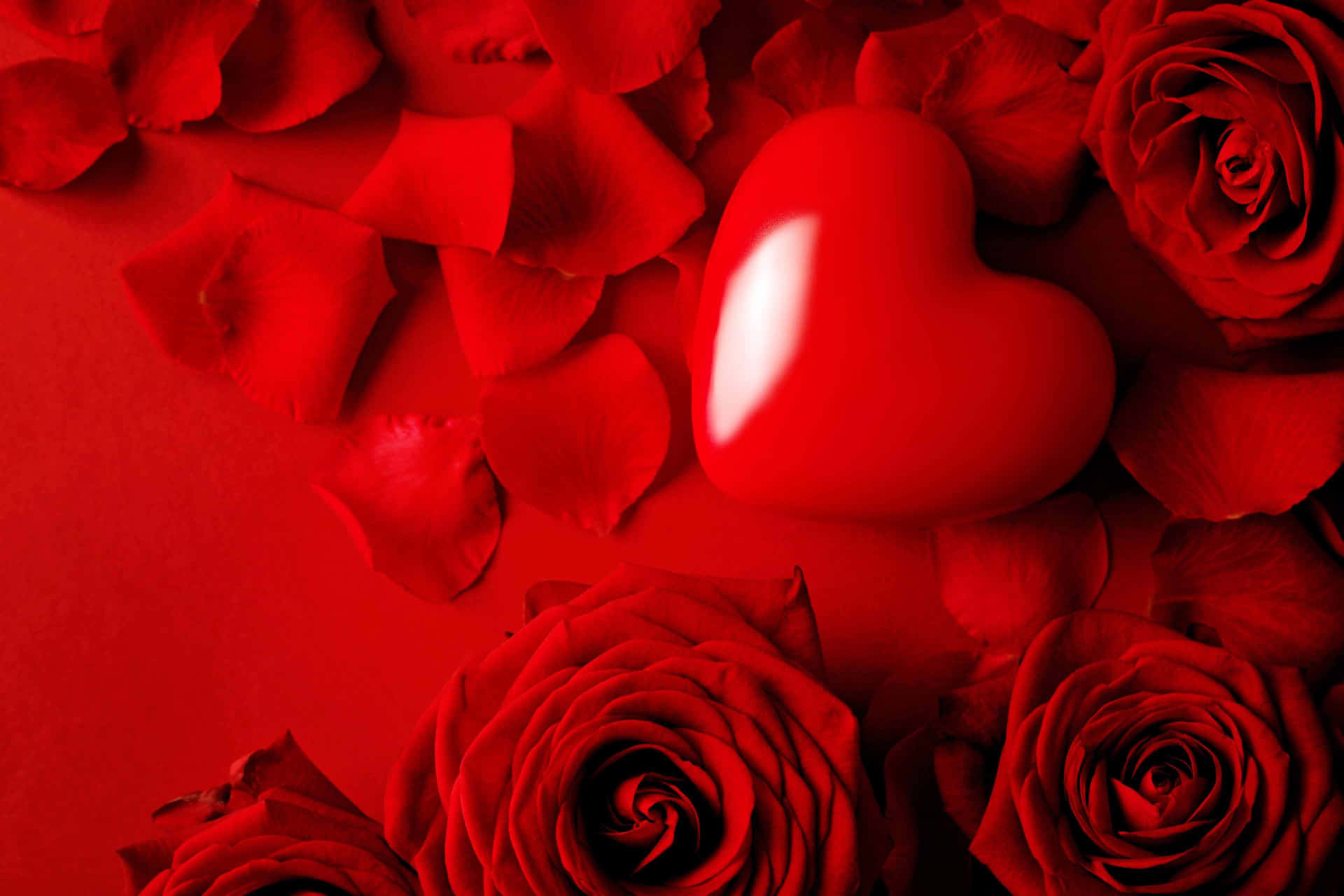 Rose Heart - A Beautiful Symbol of Love and Passion Wallpaper