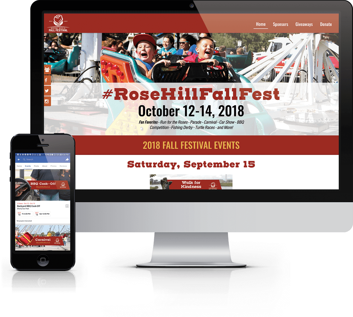 Rose Hill Fall Fest Event Promotion PNG